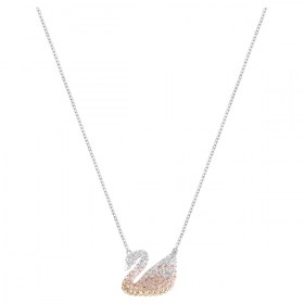 swarovski-iconic-swan-pendant--swan--beige--rhodium-plated-swarovski-5215034