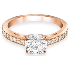 attract-ring--round--pavé--white--rose-gold-tone-plated-swarovski-5184212