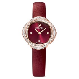 crystal-flower-watch--leather-strap--red--rose-gold-tone-pvd-swarovski-5552780