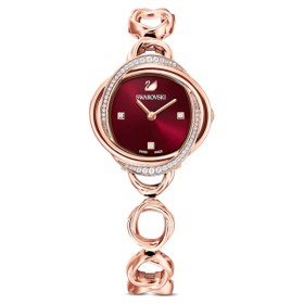 crystal-flower-watch--metal-bracelet--red--rose-gold-tone-pvd-swarovski-5552783
