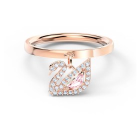 dazzling-swan-ring--swan--pink--rose-gold-tone-plated-swarovski-5569923