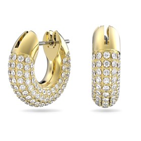 dextera-hoop-earrings--pavé--white--gold-tone-plated-swarovski-5636530