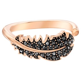 naughty-motif-ring--black--rose-gold-tone-plated-swarovski-5509674