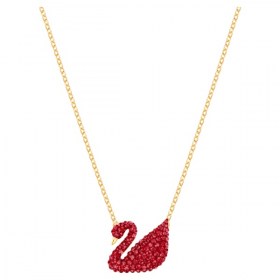swarovski-iconic-swan-pendant--swan--red--gold-tone-plated-swarovski-5465400
