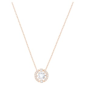 swarovski-sparkling-dance-necklace--round--white--rose-gold-tone-plated-swarovski-5272364