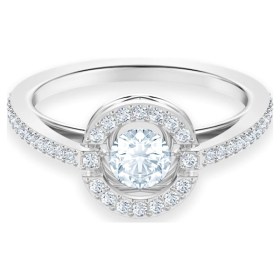 swarovski-sparkling-dance-ring--round--white--rhodium-plated-swarovski-5482518
