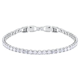 tennis-deluxe-bracelet--round--white--rhodium-plated-swarovski-5409771