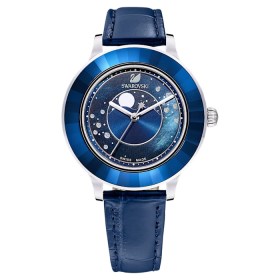 ρολόι-octea-lux--φεγγάρι--δερμάτινο-λουράκι--μπλε--ανοξείδωτο-ατσάλι-swarovski-5516305